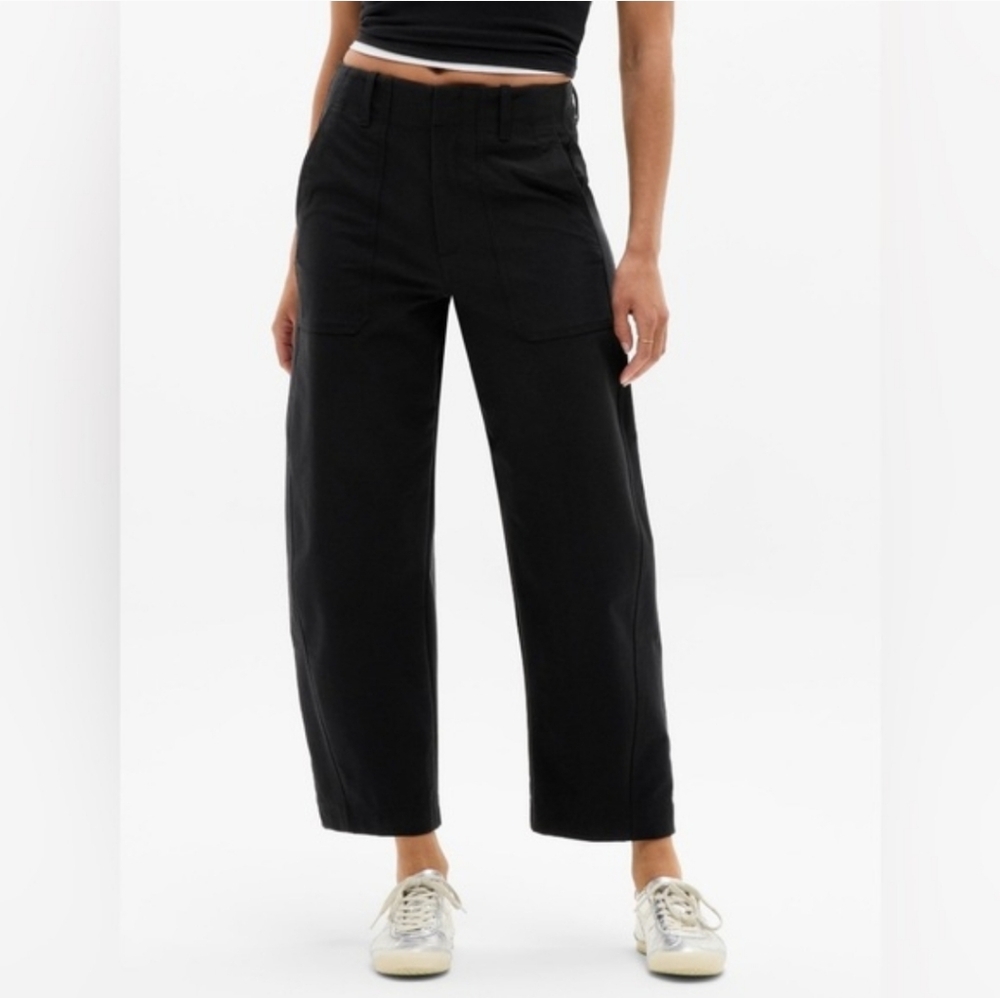 Black Wide-Leg Women's Pants